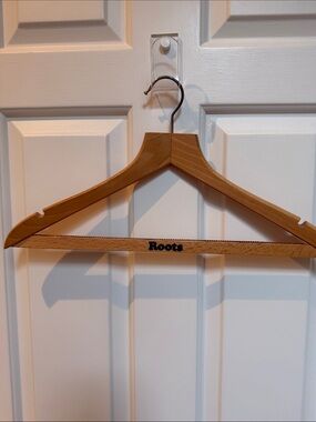 ROOTS wooden hanger - retro possibly vintage?